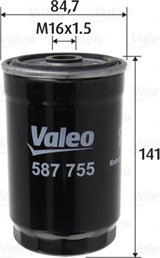 Valeo 587755 - Filtre à carburant cwaw.fr