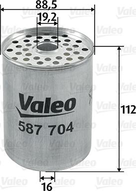 Valeo 587704 - Filtre à carburant cwaw.fr