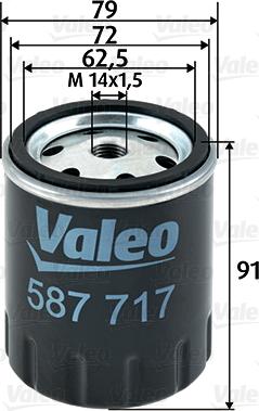 Valeo 587717 - Filtre à carburant cwaw.fr