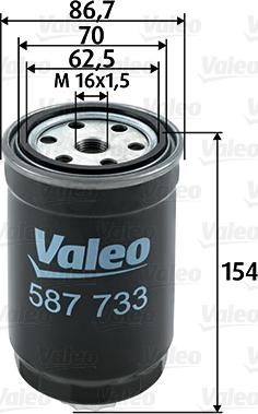 Valeo 587733 - Filtre à carburant cwaw.fr