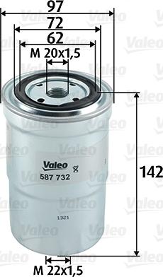 Valeo 587732 - Filtre à carburant cwaw.fr