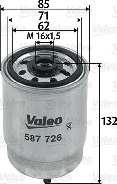 Valeo 587726 - Filtre à carburant cwaw.fr