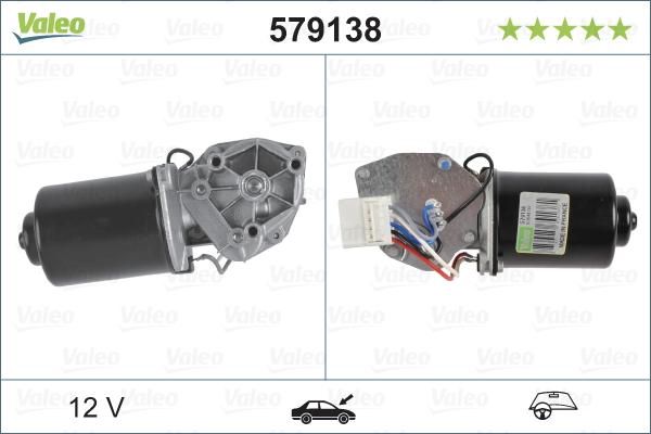 Valeo 579138 - Moteur d'essuie-glace cwaw.fr