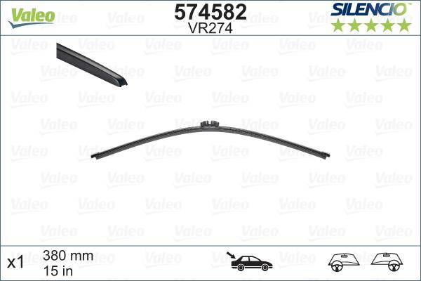 Valeo 574582 - Balai d'essuie-glace cwaw.fr