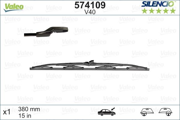 Valeo 574109 - Balai d'essuie-glace cwaw.fr