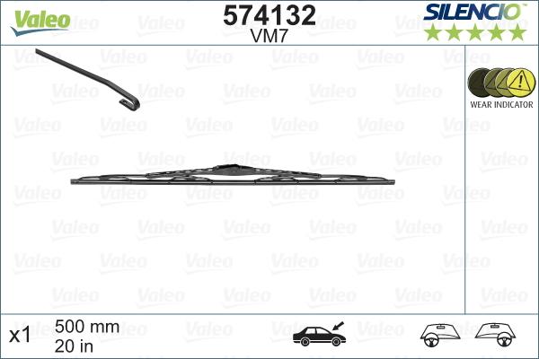 Valeo 574132 - Balai d'essuie-glace cwaw.fr