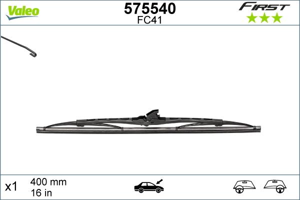 Valeo 575540 - Balai d'essuie-glace cwaw.fr