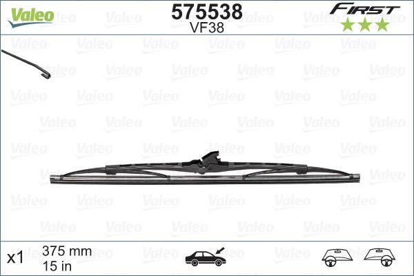 Valeo 575538 - Balai d'essuie-glace cwaw.fr