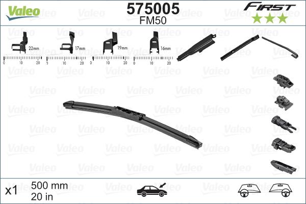 Valeo 575005 - Balai d'essuie-glace cwaw.fr