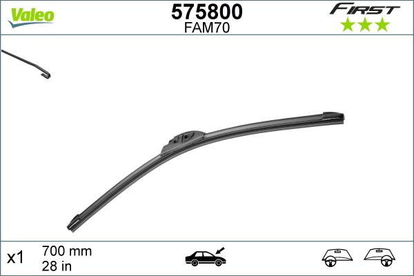 Valeo 575800 - Balai d'essuie-glace cwaw.fr