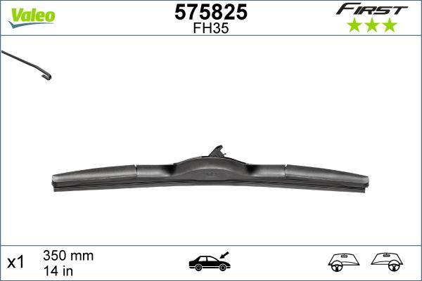 Valeo 575825 - Balai d'essuie-glace cwaw.fr