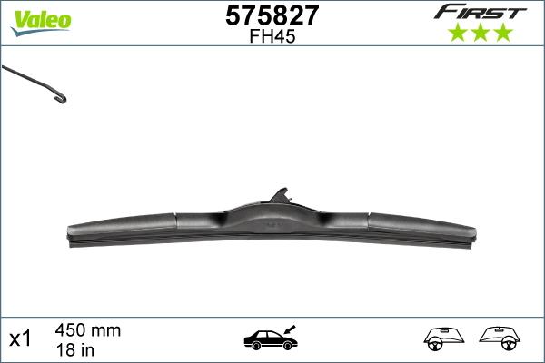 Valeo 575827 - Balai d'essuie-glace cwaw.fr