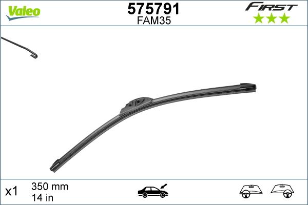 Valeo 575791 - Balai d'essuie-glace cwaw.fr