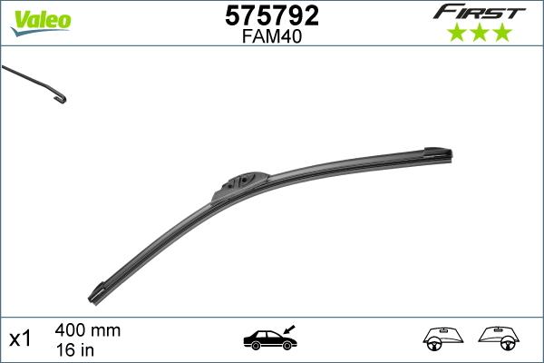 Valeo 575792 - Balai d'essuie-glace cwaw.fr