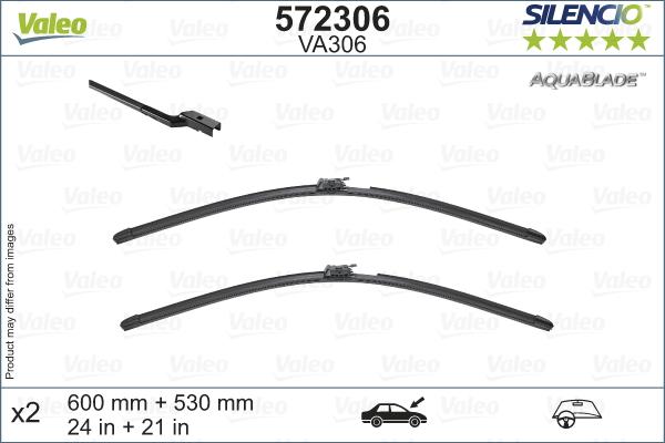 Valeo 572306 - Balai d'essuie-glace cwaw.fr