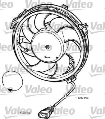 Valeo 696055 - Ventilateur, refroidissement du moteur cwaw.fr