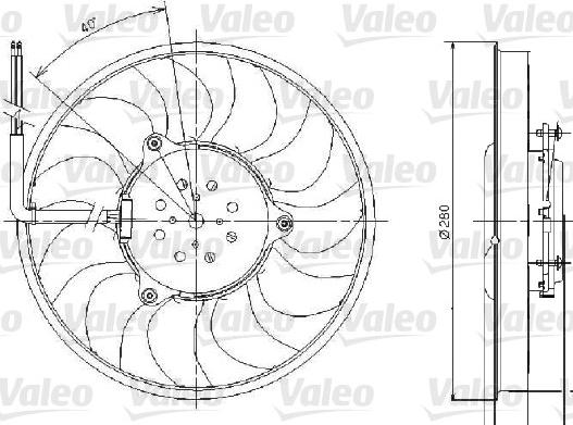 Valeo 696018 - Ventilateur, refroidissement du moteur cwaw.fr