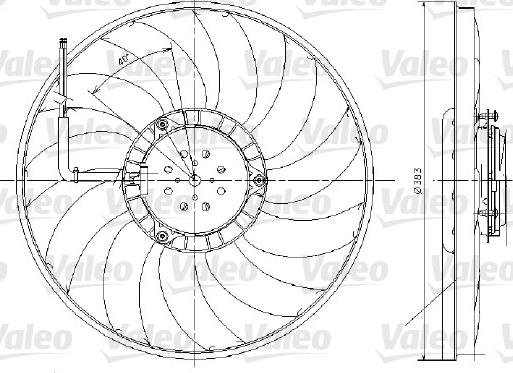 Valeo 696017 - Ventilateur, refroidissement du moteur cwaw.fr