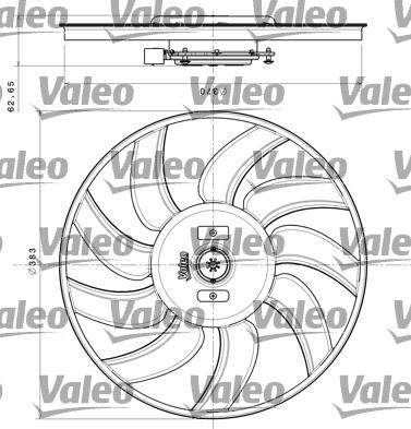 Valeo 696350 - Ventilateur, refroidissement du moteur cwaw.fr