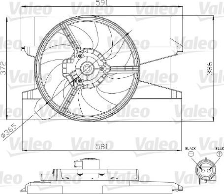 Valeo 696276 - Ventilateur, refroidissement du moteur cwaw.fr