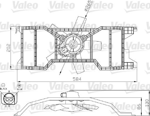 Valeo 696277 - Ventilateur, refroidissement du moteur cwaw.fr