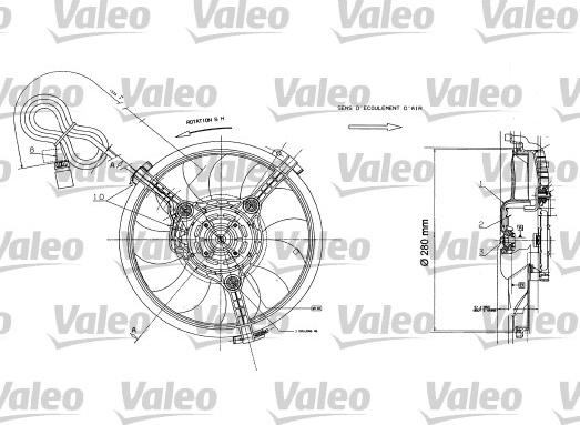 Valeo 698422 - Ventilateur, refroidissement du moteur cwaw.fr