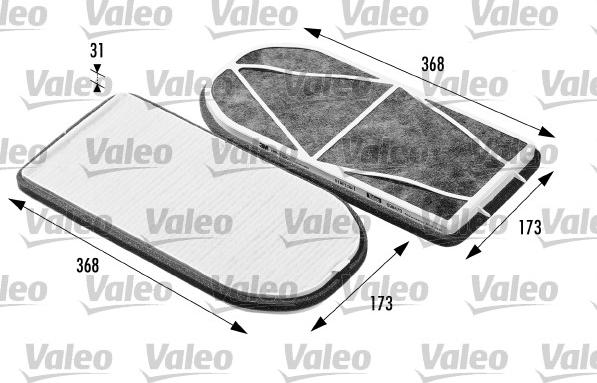 Valeo 698470 - Filtre, air de l'habitacle cwaw.fr