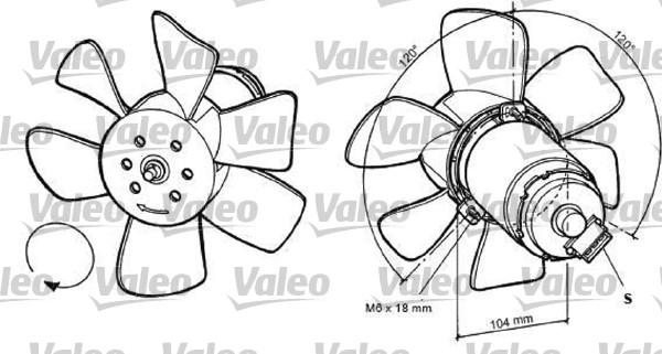 Valeo 698369 - Ventilateur, refroidissement du moteur cwaw.fr