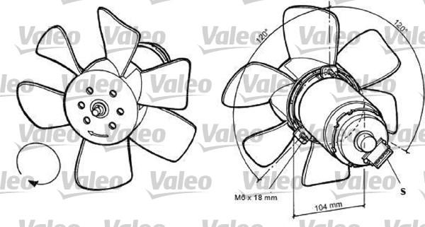 Valeo 698368 - Ventilateur, refroidissement du moteur cwaw.fr