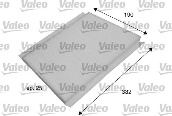 Valeo 698701 - Filtre, air de l'habitacle cwaw.fr