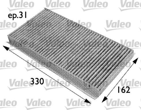 Valeo 698727 - Filtre, air de l'habitacle cwaw.fr