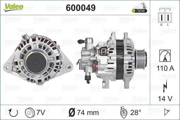 Valeo 600049 - Alternateur cwaw.fr