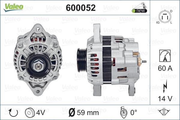 Valeo 600052 - Alternateur cwaw.fr