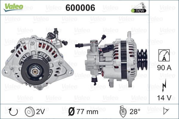 Valeo 600006 - Alternateur cwaw.fr