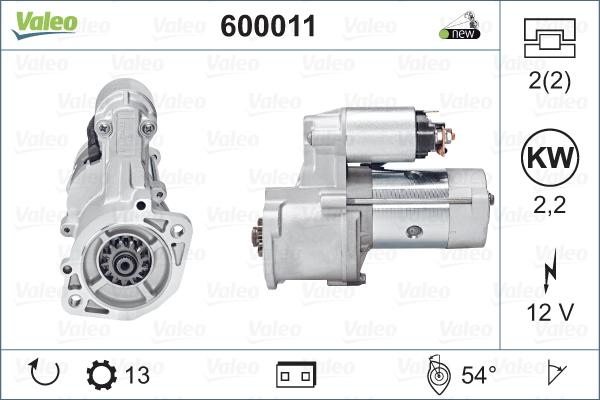 Valeo 600011 - Démarreur cwaw.fr