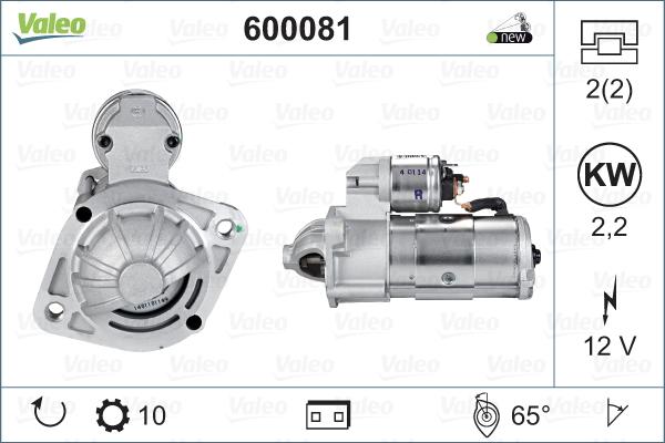 Valeo 600081 - Démarreur cwaw.fr