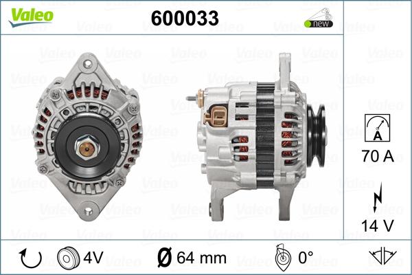 Valeo 600033 - Alternateur cwaw.fr