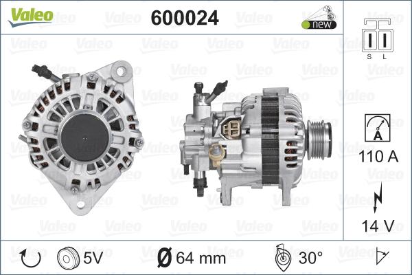 Valeo 600024 - Alternateur cwaw.fr