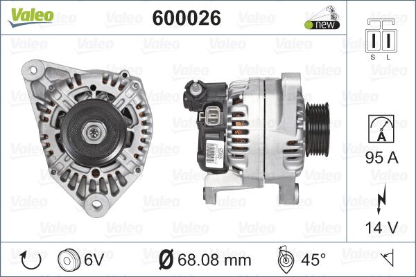 Valeo 600026 - Alternateur cwaw.fr