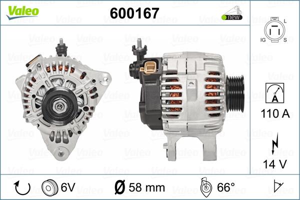 Valeo 600167 - Alternateur cwaw.fr