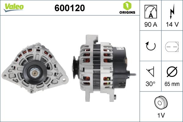 Valeo 600120 - Alternateur cwaw.fr