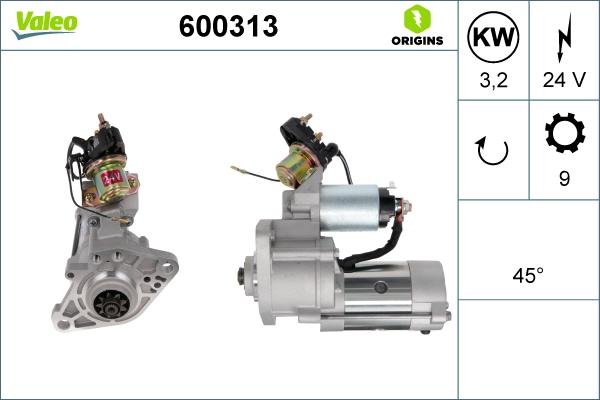 Valeo 600313 - Démarreur cwaw.fr