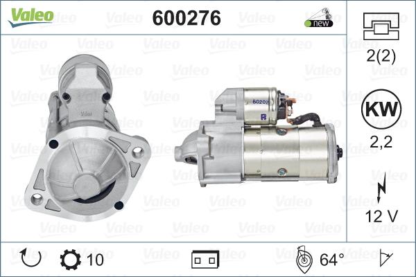 Valeo 600276 - Démarreur cwaw.fr