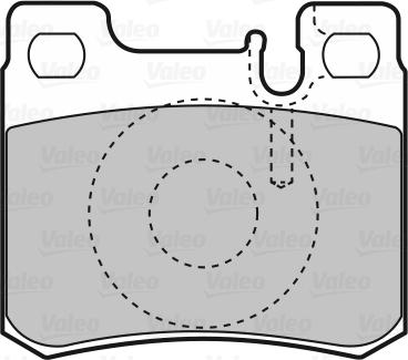 Valeo 601411 - Kit de plaquettes de frein, frein à disque cwaw.fr