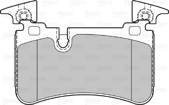 Valeo 601488 - Kit de plaquettes de frein, frein à disque cwaw.fr