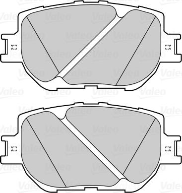 Valeo 601556 - Kit de plaquettes de frein, frein à disque cwaw.fr