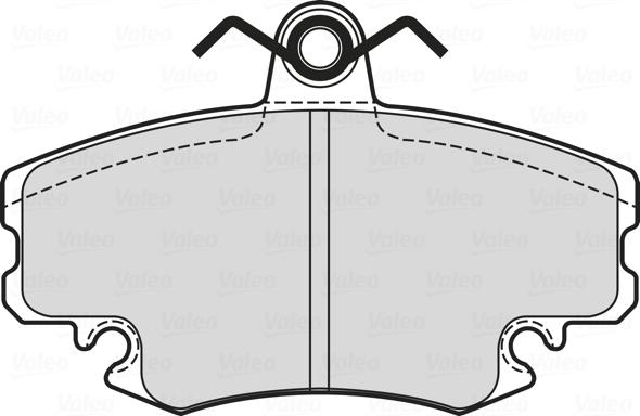 Valeo 601699 - Kit de plaquettes de frein, frein à disque cwaw.fr