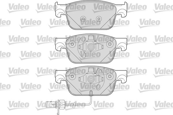 Valeo 601693 - Kit de plaquettes de frein, frein à disque cwaw.fr