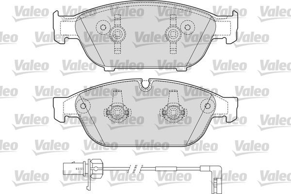 Valeo 601659 - Kit de plaquettes de frein, frein à disque cwaw.fr