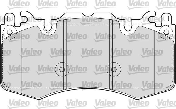 Valeo 601656 - Kit de plaquettes de frein, frein à disque cwaw.fr